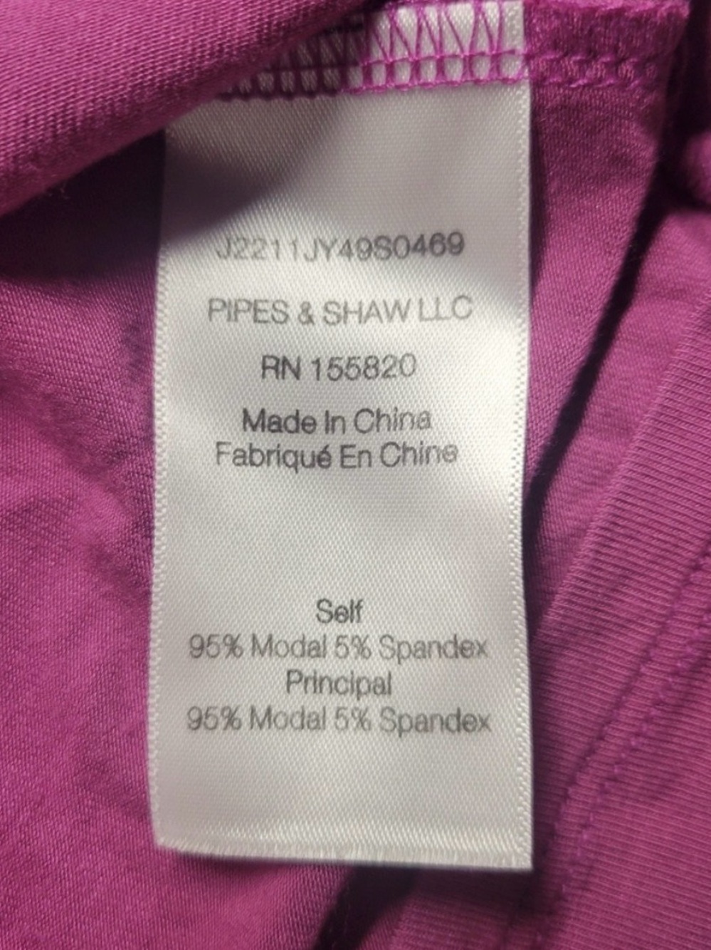 Veronica Beard Magenta Ruched Long Sleeve Blouse - Picture 6 of 10